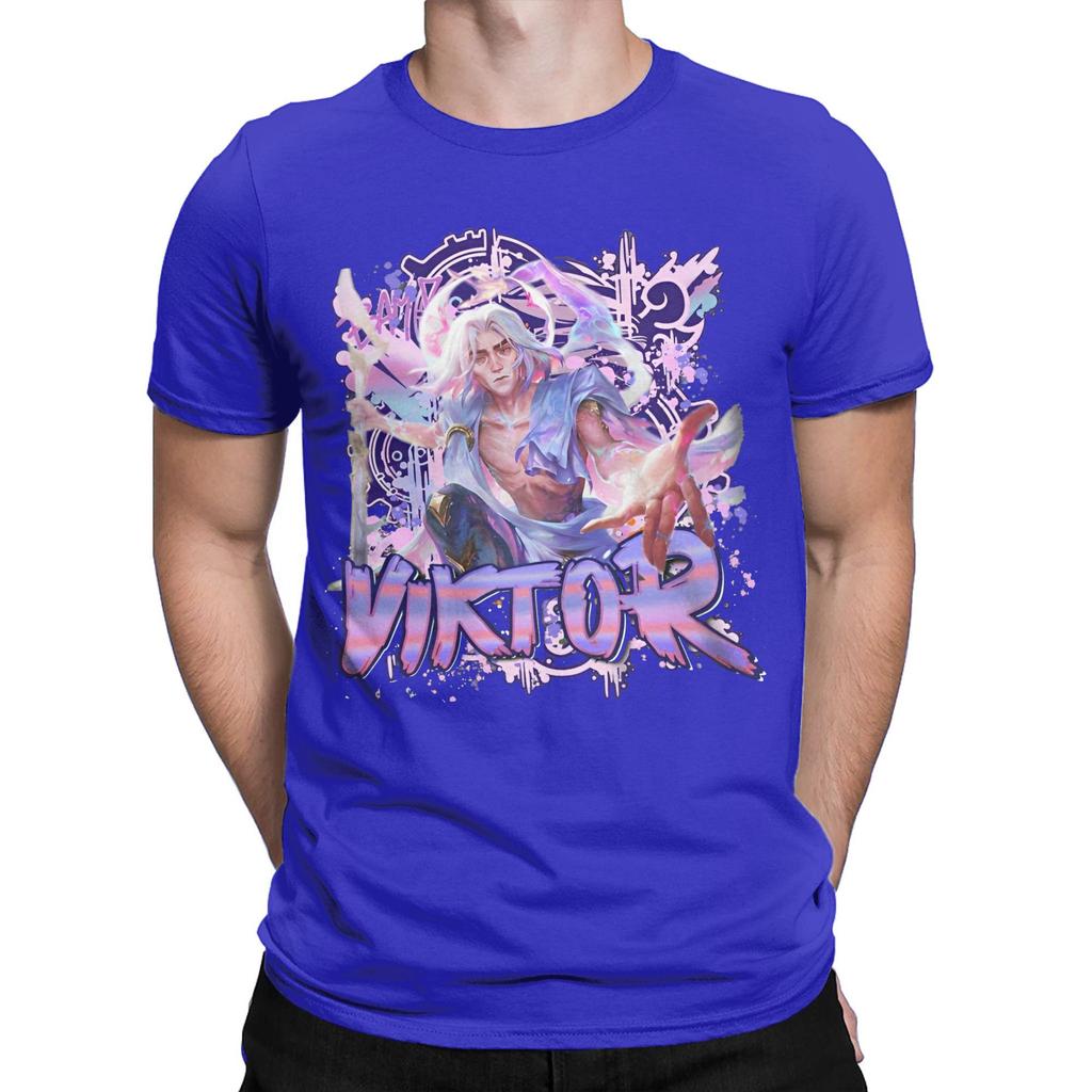 Men Women Graphic Arcane Viktor Arcane Game T Shirt Tee Pure Cotton  T-shirts Clothes