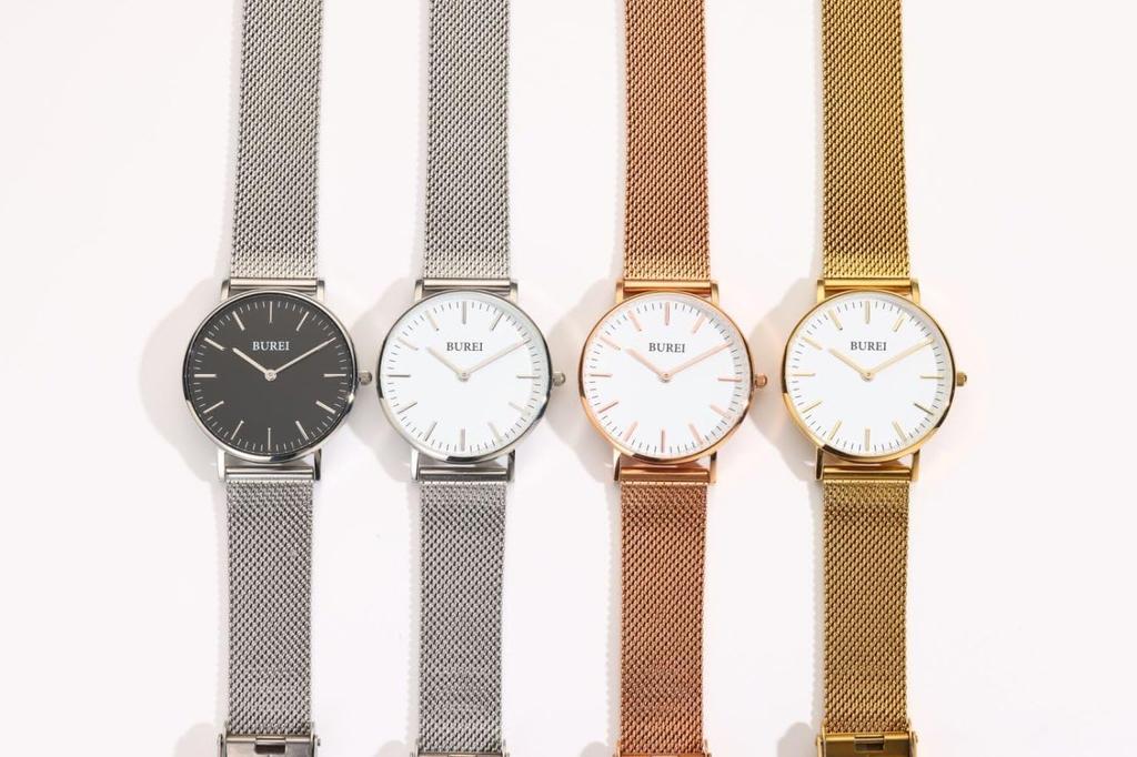BUREI Women's Analog Quartz Watch, Waterproof, Mesh Band, Simple, Stylish, Popular, Lightweight, Suitable for Women, Students, Casual, Business, Work,