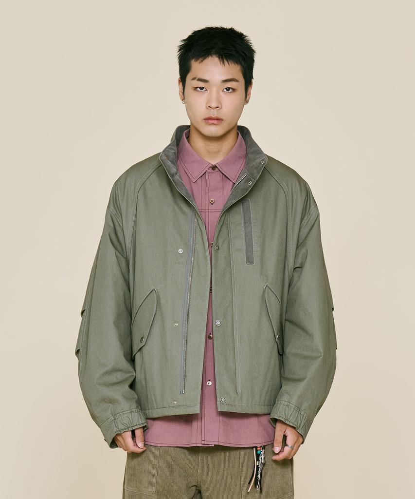 NONTYPE Vtg Stand Mil Bomber (Khaki Grey)