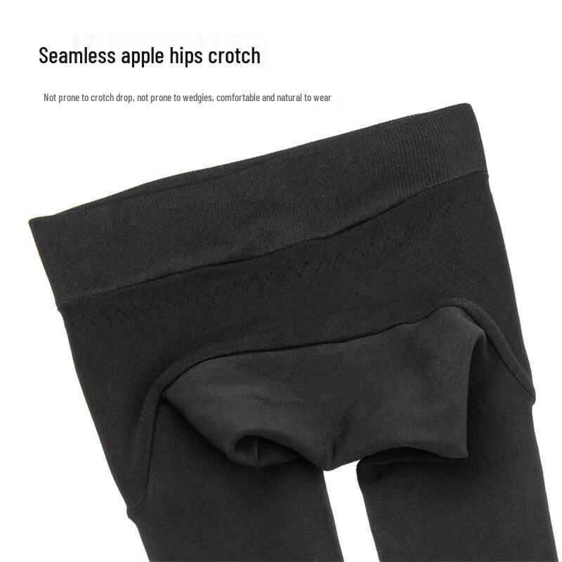 Afandi Women's 1800D Thickened Seaweed Fleece Thermal Tights