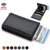 RFID Men's Aluminum Wallet: Anti-theft, Multifunctional, Automatic Pop-up Card Holder