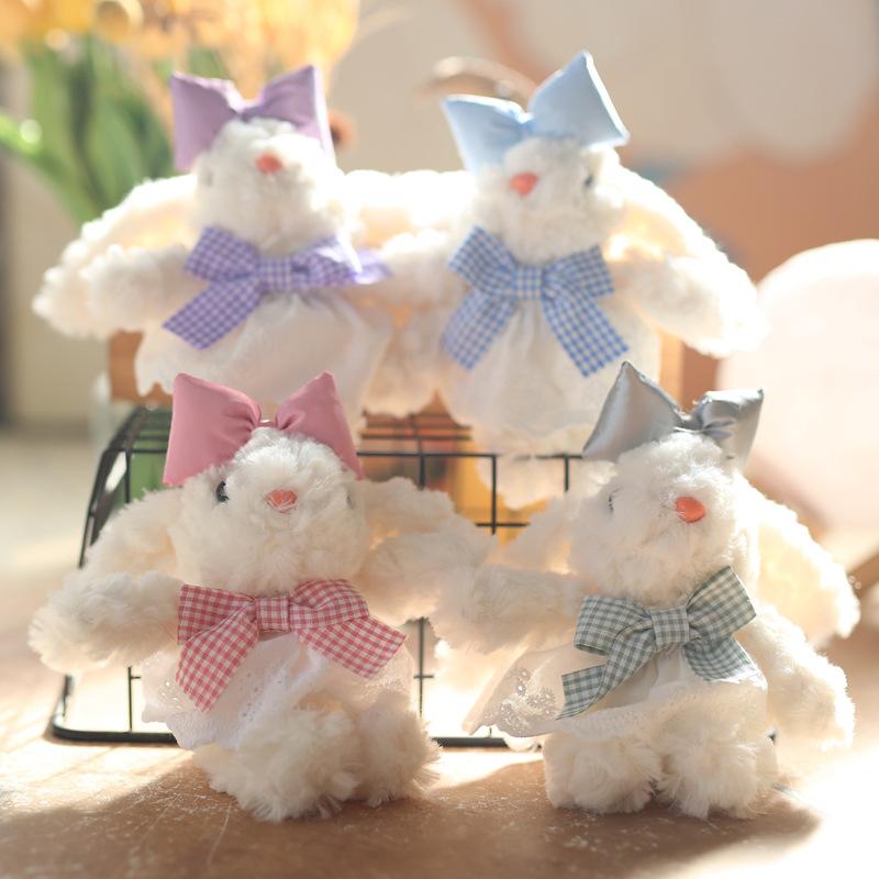 Cute and Fresh Rabbit Pendant Plush Toy Doll Bag Hanging Keychain Rag Doll Doll Doll