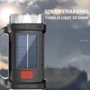 Emergency LED Flashlight Solar USB Rechargeable COB Bright Torch Durable for Home Use Outdoor Camping Hiking