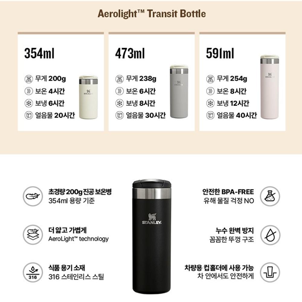 Stanley Aerolight Vacuum Tumbler 591ml 473ml