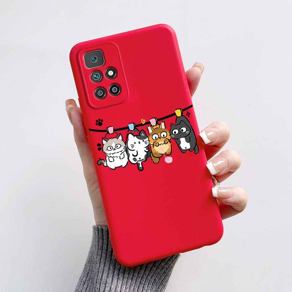 For Xiaomi Redmi 10 Prime 2022 Case Cute Bear Cartoon Shockproof TPU Cover For Xiaomi Redmi 10 Phone Case Redmi10 2022 Soft Capa