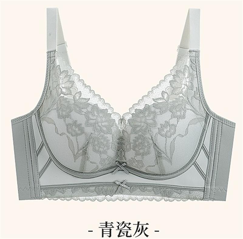 

Quality Comfort Adjustable Type No Steel Rim Upper Support Breast Lace Medium Thick Bra Factory 40/90AB