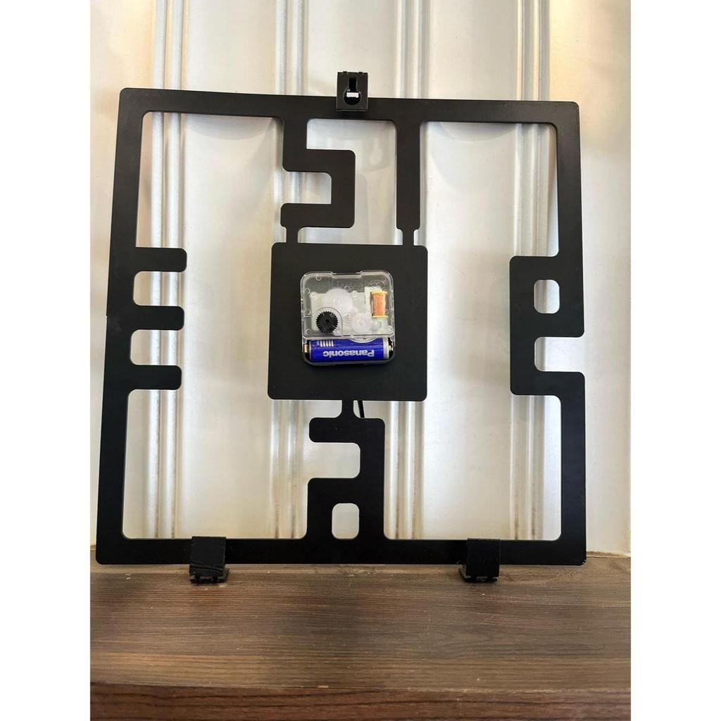 Classic Square Shaped Wall Clock | 12 Inch Durable & Elegant Metal Wall Timepiece for Home, Office, Living Room, Bedroom