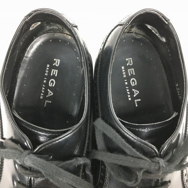Regal Made In Japan Wingtip Business Shoes Black Size 25.5(USED)