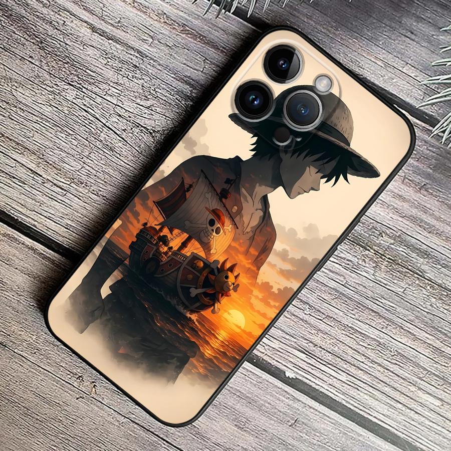 Anime One Piece Luffy Case for Apple iPhone 11 13 Pro SE 15 14 XR 16e 8 Plus XS X 16Pro Max 12 Mini 7 6s Soft Cover