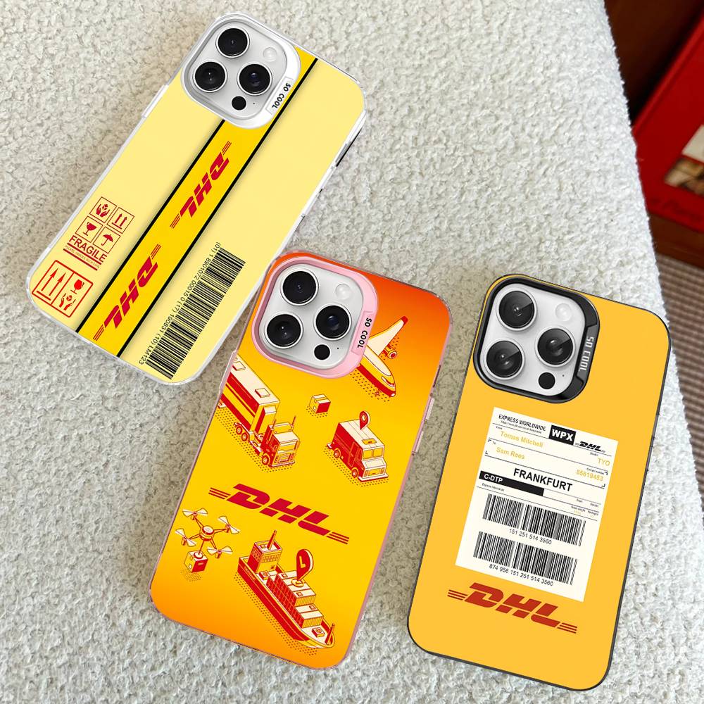 D-DHL-L logo Barevný kryt na telefon Pro iPhone 17 16 15 14 13 12 11 Pro Max Plus Pro