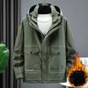 Plus Size 10XL Winter Men Jacket Parka  Thick Warm Men Black Coat Cargo Loose Hooded Oversized Big Clothes