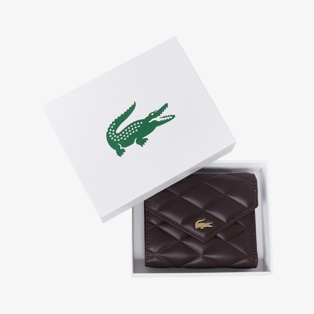[lacoste] Women's Crocodelle Flap Bifold Wallet NF5119E56GR31