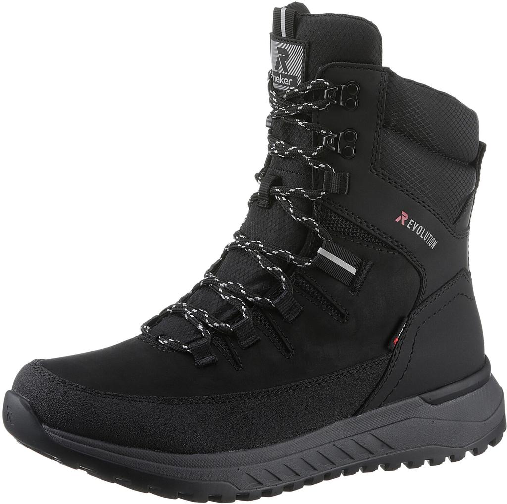 Ботинки на шнуровке Rieker красный черный белый