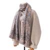 Ethnic Style Scarf Women's Winter High End Mid length Printed Shawl To Prevent Cold and Keep Warm Imitation Cashmere Scarf