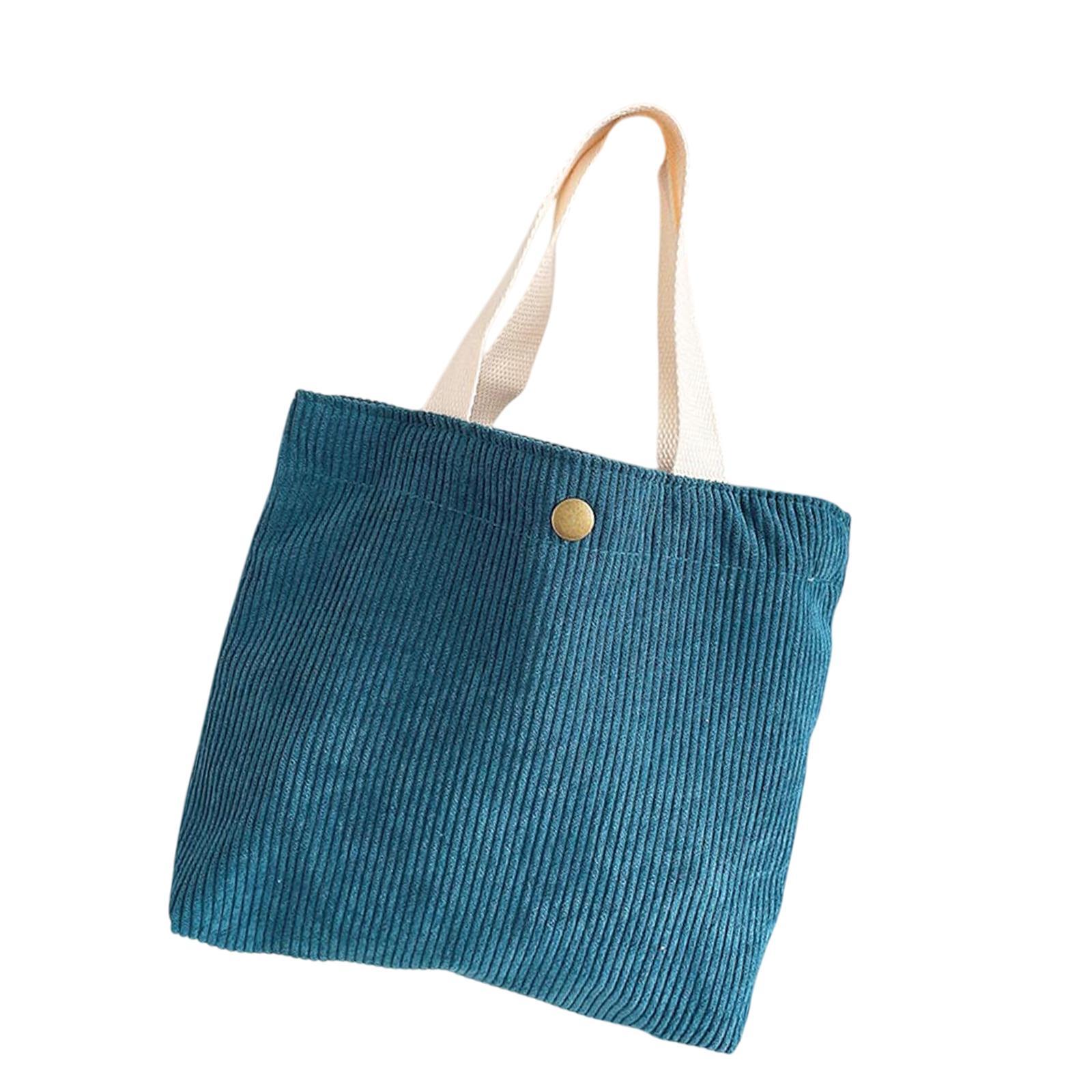 

Corduroy Shoulder Bag Minimalist Shopping Bag Lightweight Satchel Tote Bag Hobo Handbag for Office Outdoor Commuting Work Travel