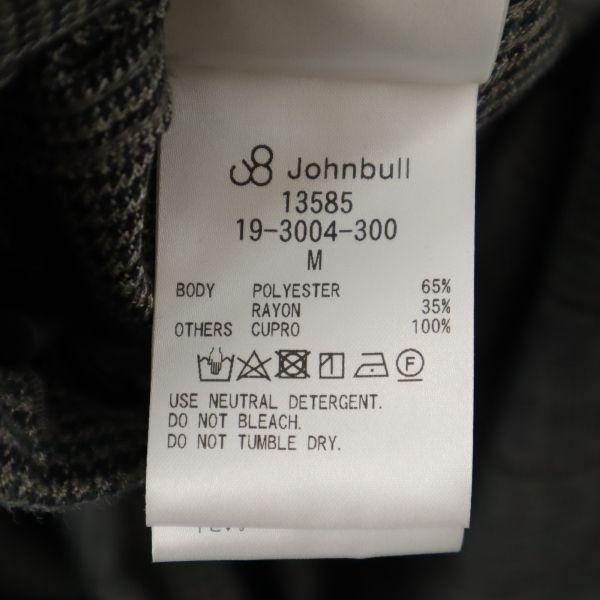 unused Johnbull Houndstooth Shirt jacket M gray Men's Used