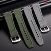 Silicone Rubber Watch Strap 20mm 22mm Sports Watchband Black Green Orange Blue Wristband Universal Quick Release Bracelet Belt