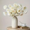 5 Blumen/Bündel Künstliche Blumen mit Stielen Real Touch Seidenblumen Blumengestecke Pfingstrosenstrauß Heimdekoration