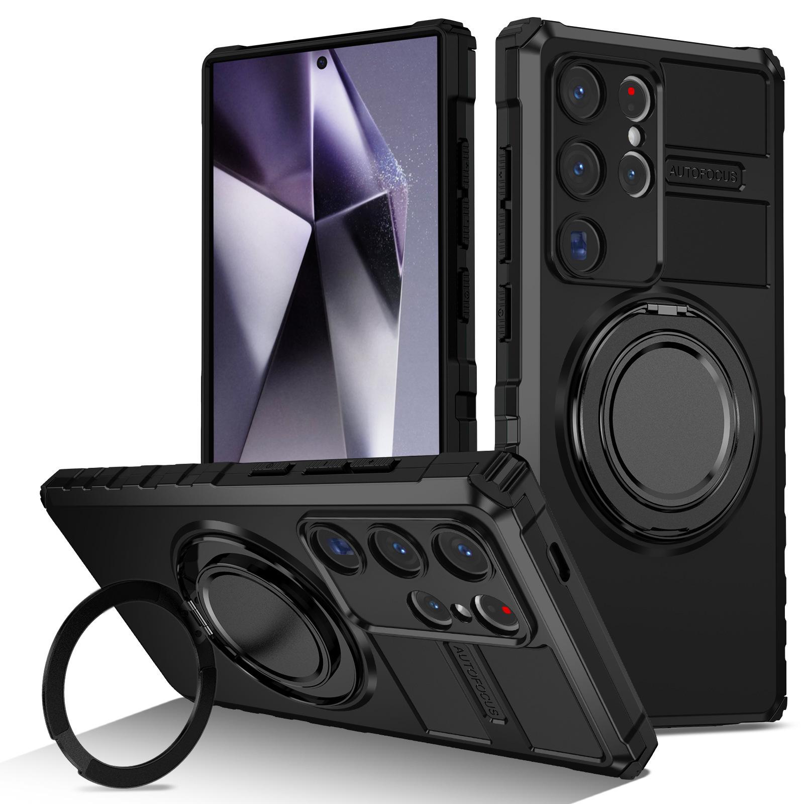 

Shockproof Rotating Holder Phone Case for Samsung Galaxy S26 Ultra S25 S24 S23 S22 Plus S21 FE for Magsafe Wireless Charge Cover Galaxy S21 Ultra 5G