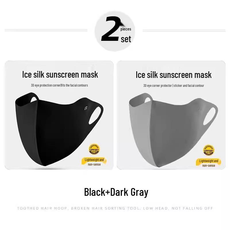 Herren Anti-UV Sommer Eis Seide Atmungsaktiv Radfahren Vollgesichtsmaske