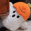 Fluffy Decorative Throw Pillow Pumpkin Ghost Plush Doll Soft Stuffed Toy for Halloween Decoration Spooky Cute Room Decor Pillow Holiday Gift