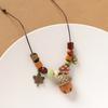 Retro literary necklace, natural plant fruit acorn pendant, long sweater chain, niche accessories