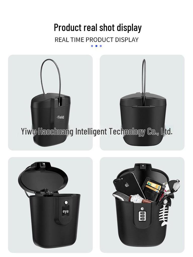 Portable Steel Cable Combination Lock Storage Box