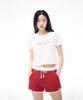 KIRSH Wording Crop Pigment T-Shirt [White]