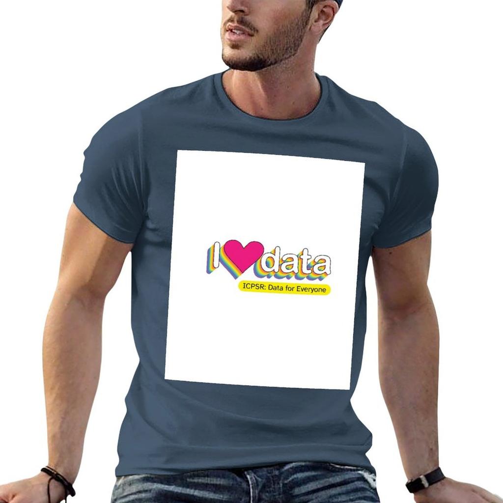 I Love Data ICPSR Data for Everyone TShirt Comfortable Workout Short Sleeve Shirt