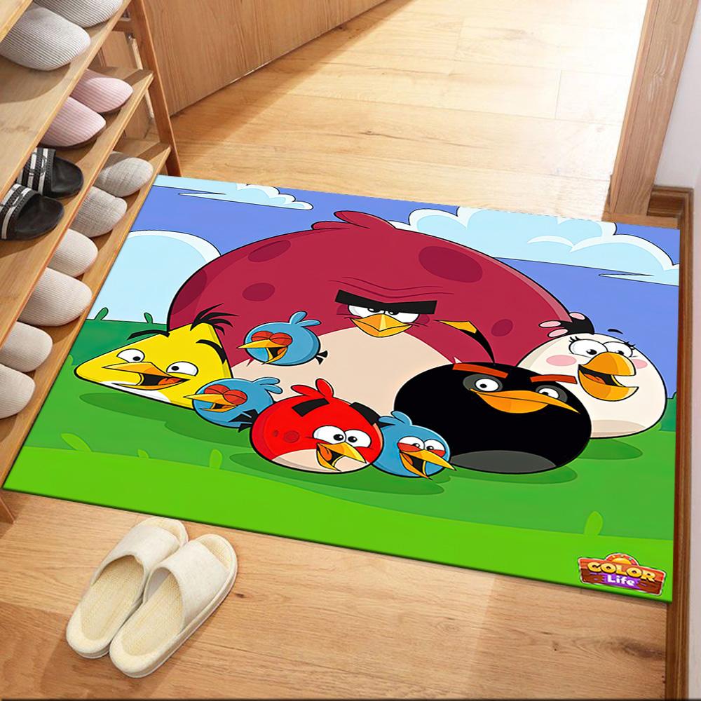 Angry Birds Adventure Square Rugs Are a Great Choice for Living Rooms, Bedrooms, Home Décor, and As Gifts.