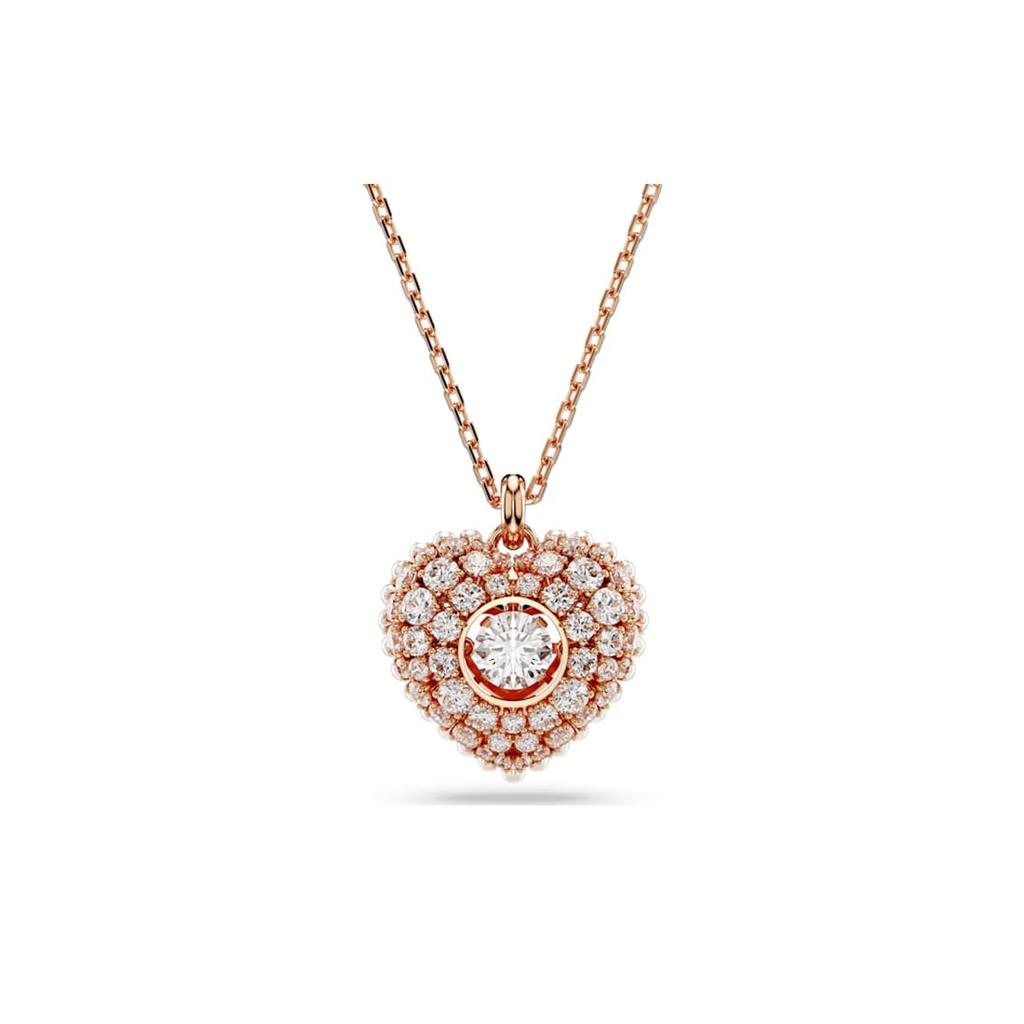 Swarovski Cubic Zirconia, Faux Crystal, Rose Gold Tone Plated, Faux Pearl Necklaces Women's Rose Gold 5680402