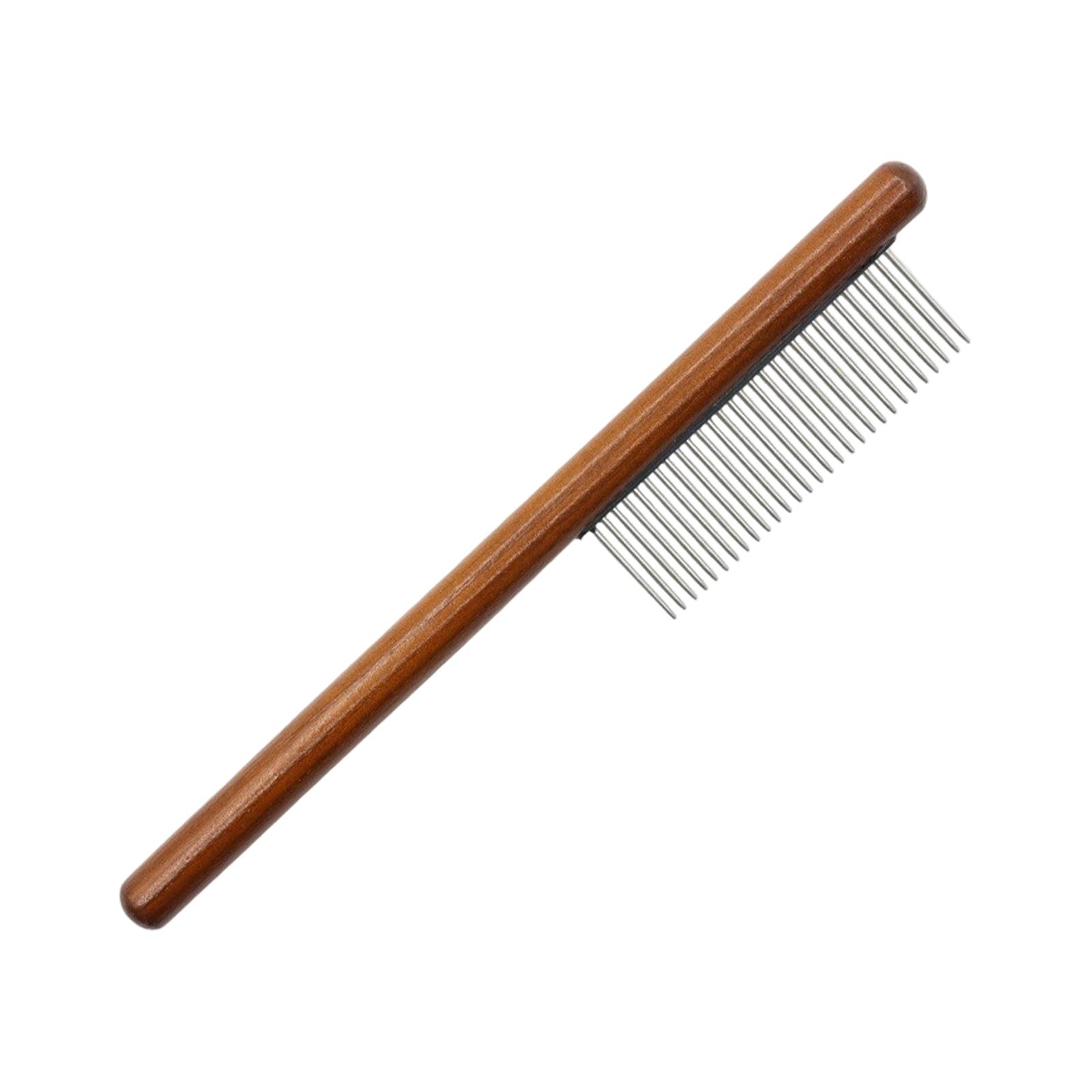 

Pet Comb, Wood Handle, Single Flea Comb, Dog Grooming Comb, Lice Removal Long Needle Comb One Size