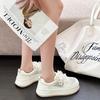 Bread Little White Shoes Women's Summer Thin Leather Mesh Breathable and Comfortable Versatile Casual Sports Thick Baseplate Shoes