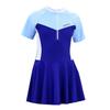 Korean Style Solid Color Children's Skirt One-Piece Swimsuit - Customizable