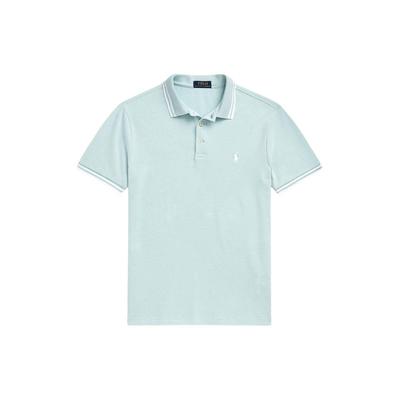 Polo SS24 Einfarbiges Logo Bestickt Slim Fit Lässiges Kurzarm Poloshirt Herren Oberteile Grün MNPOKNI1N822783-300