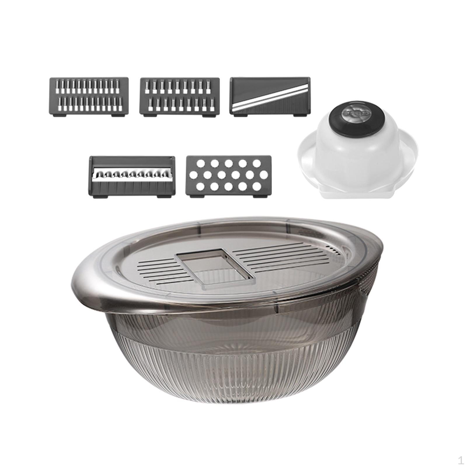 Prep Food Chopper Multifunctional Potato Slicer Cutter серый