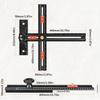 Aluminum T Square For Woodworking With Automatic Locking Feature And Multiple Angles Measurement Tool Precisions Ruler