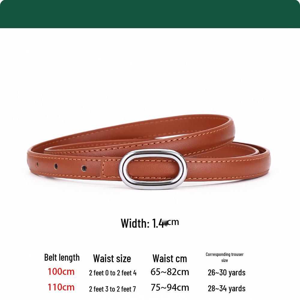 Women's Fashionable Cowhide Waist Belt - High-End, Versatile Accessory
