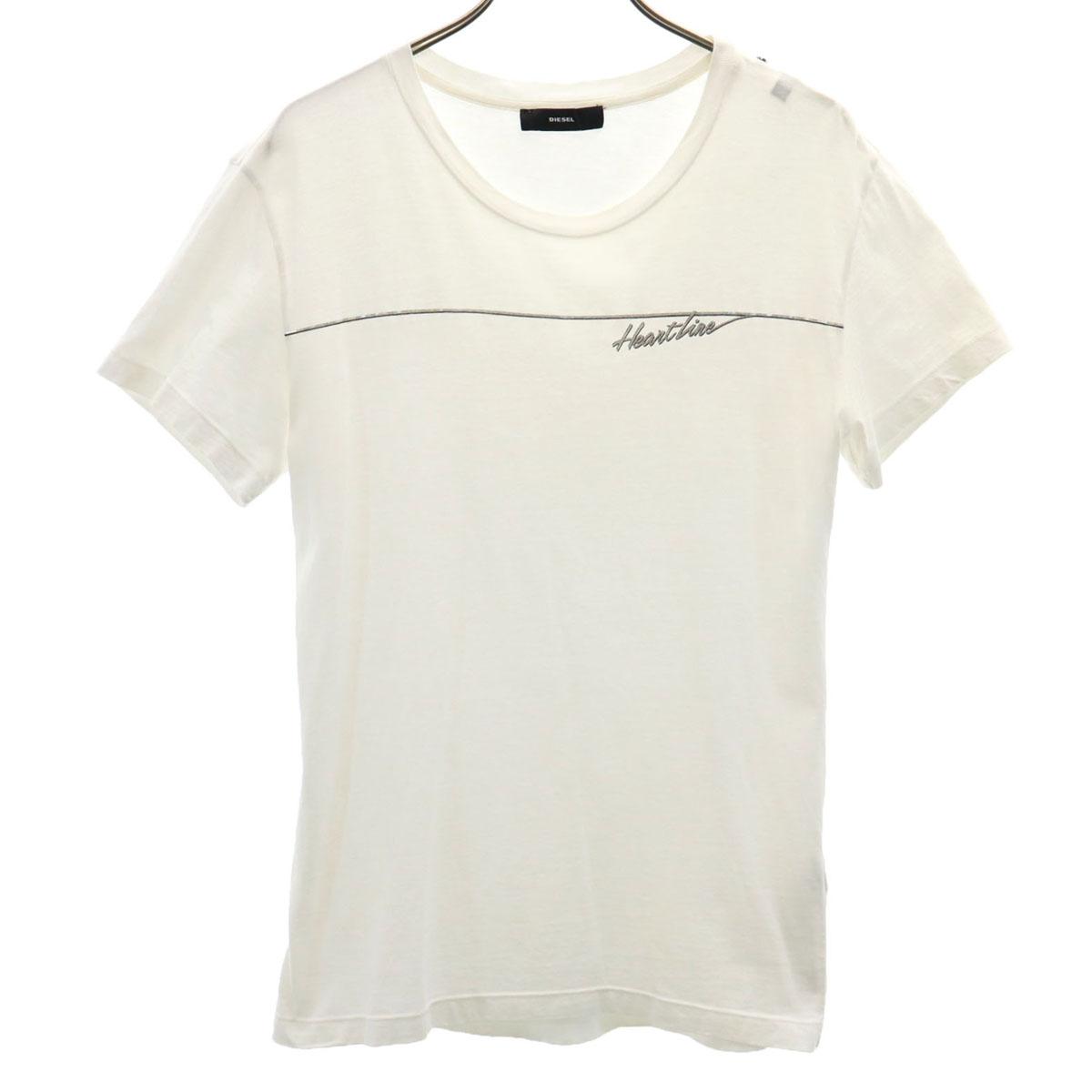 

DIESEL Футболка с коротким рукавом S белая Мужская Б/У