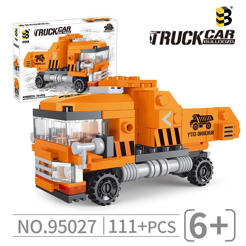 Dump Truck Construction Building Blocks Toy Set For Boys With Abs Plastic Building Blocks And Diy