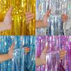 Background Wall Decoration Birthday Party Prom Tassels Foil Curtain Rainwire Curtain Door Curtain
