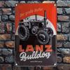 Vintage Lanz Bulldog Tractor Metal Tin Sign Rustic Farm Equipment Wall Art for Garage Farmhouse Home Decor Classic Green