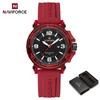 NAVIFORCE Original Women's Calendar Watch Lightweight Fashion Quartz Watch 50m Waterproof Luminous Pointer Women's Casual Watch NF7125