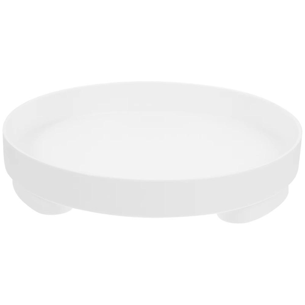 Nordic Style Round Storage Tray Plastic Perfume Holder Desktop Sundries Organizer Entrance Hall