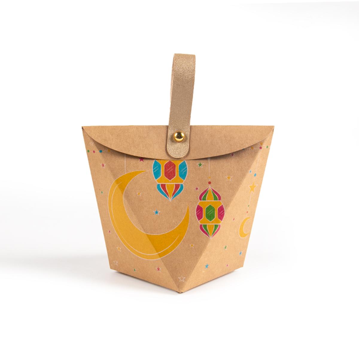 

6 шт. Подарочная коробка Ид Мубарак Ид Мусульманский Исламский Рамадан Карим Конфеты Мешок Коробка Счастливая вечеринка Аль-Адха DIY Украшение 2024 Ид аль-фитр 11x7x7cm