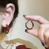 European & American Style Red Enamel Drip Earrings: Retro, Versatile, High-End Fashion Ear Hoops & Studs