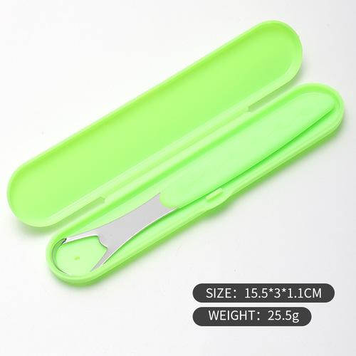 Stainless Steel Tongue Scraper For Bad Breath Removal Portable Oral Cleaning Tool For Fresh Breath And Hygiene