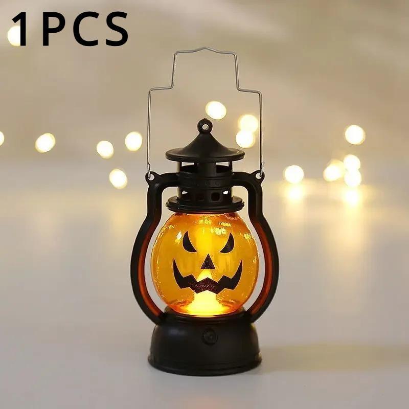 LED Kürbis Geister Lanter Kerze Licht Halloween Party Dekoration für Haus Urlaub Bar Horror Requisiten Öl Lampe Kinder Spielzeug
