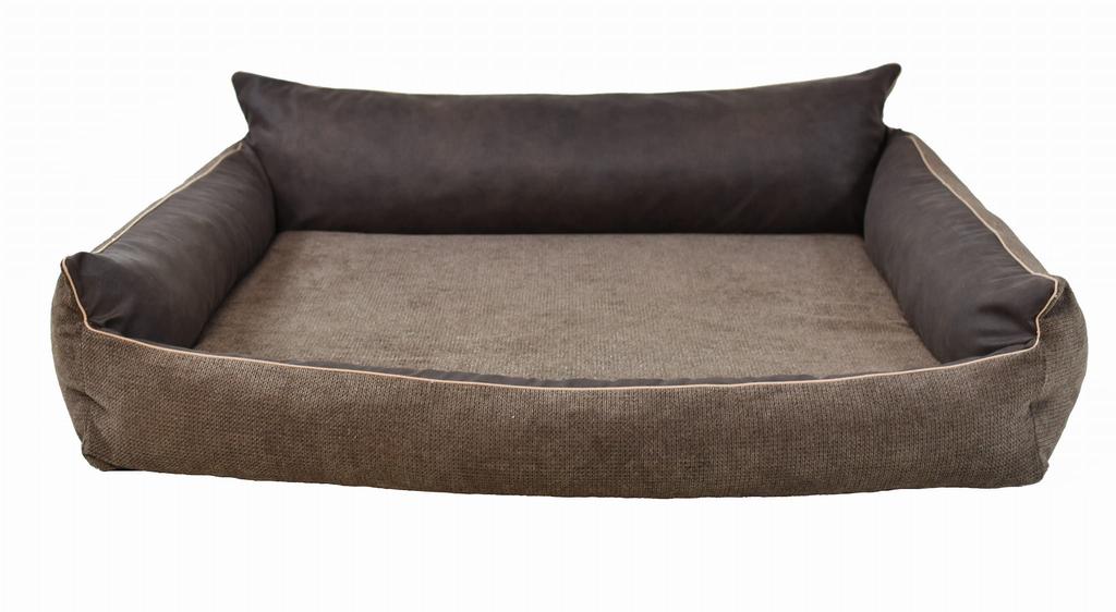 Rocky Orthopedic Brown Dog Bed - 97cm x 86cm