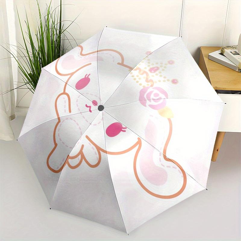 

Cute Bunny, Princess Ears Automatic Open/Close Umbrella-Cute Umbrella with Cute Design, Portable 3-Fold Compact Umbrella for Men & Women, Ha